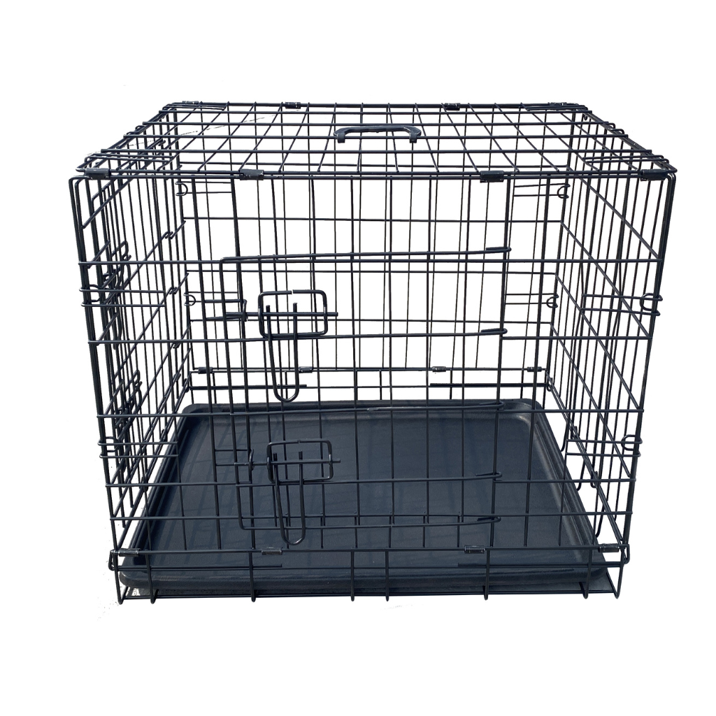 Hondenbench zwart 110 x 70 x 77 cm