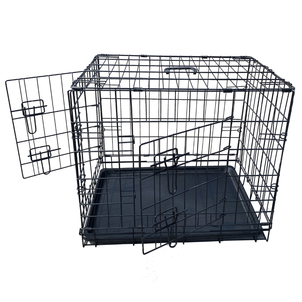 Hondenbench zwart 110 x 70 x 77 cm
