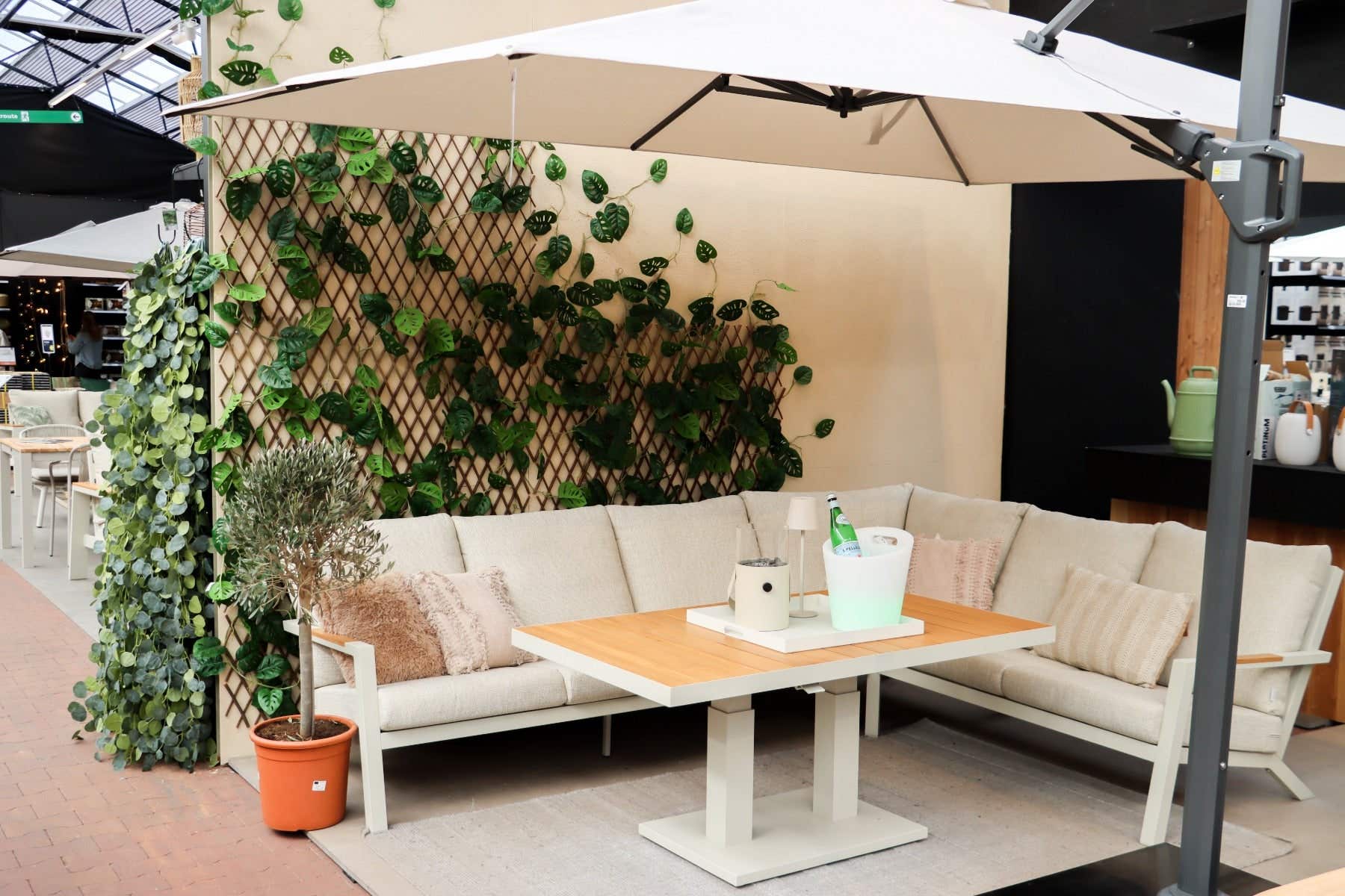Royal Seasons Hoeklounge 6-zits Solare Beige 296 x 221 x 77 cm