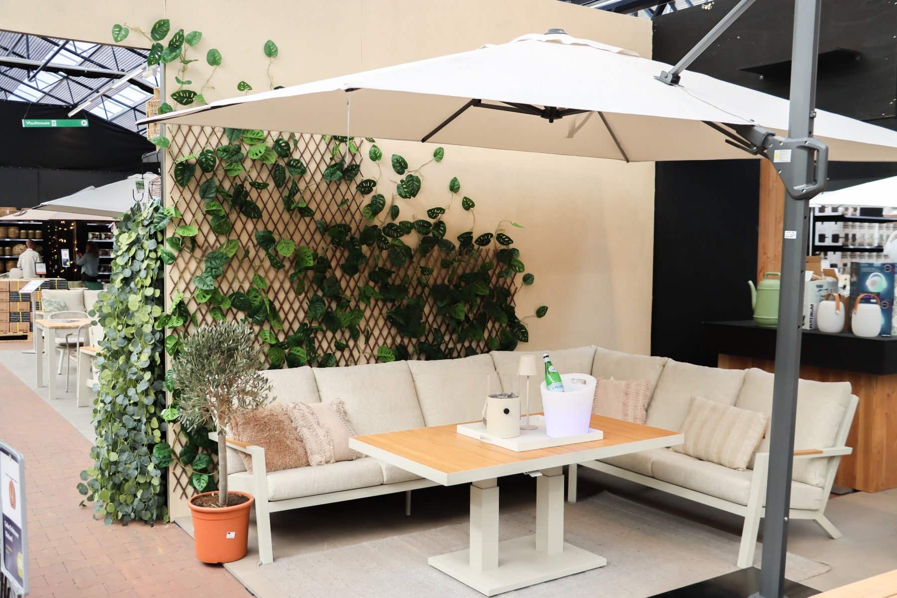 Royal Seasons Hoeklounge 6-zits Solare Beige 296 x 221 x 77 cm