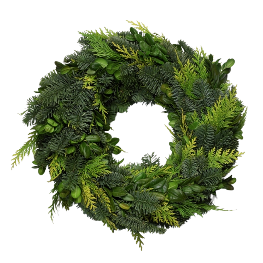 Krans gemengd 30 cm rond gebonden