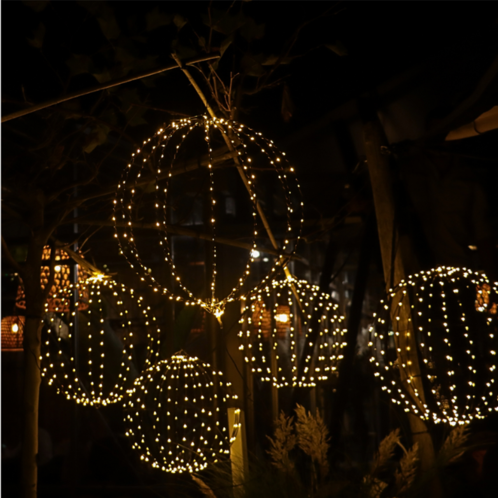 Lichtbol Flash Lights 192 LED Ø40cm Zwart