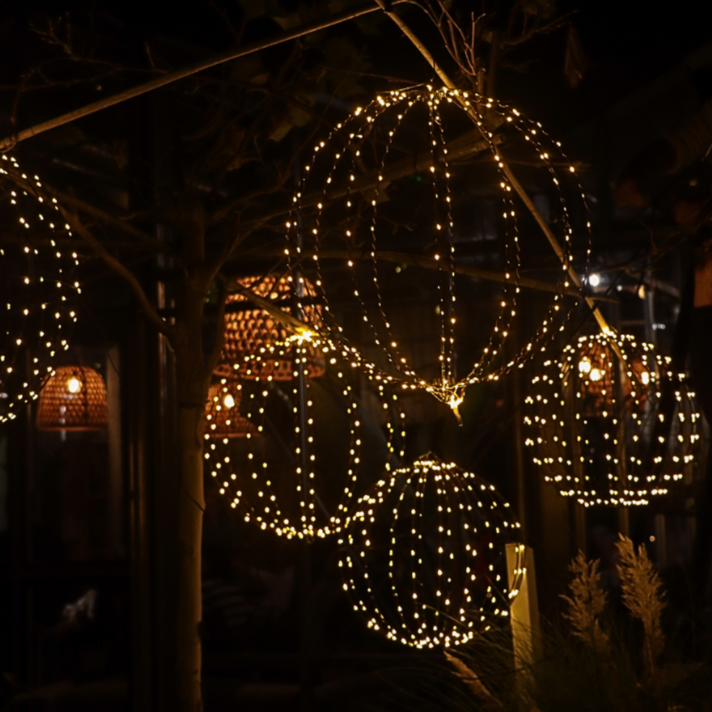 Lichtbol Flash Lights 216 LED Ø50cm Zwart