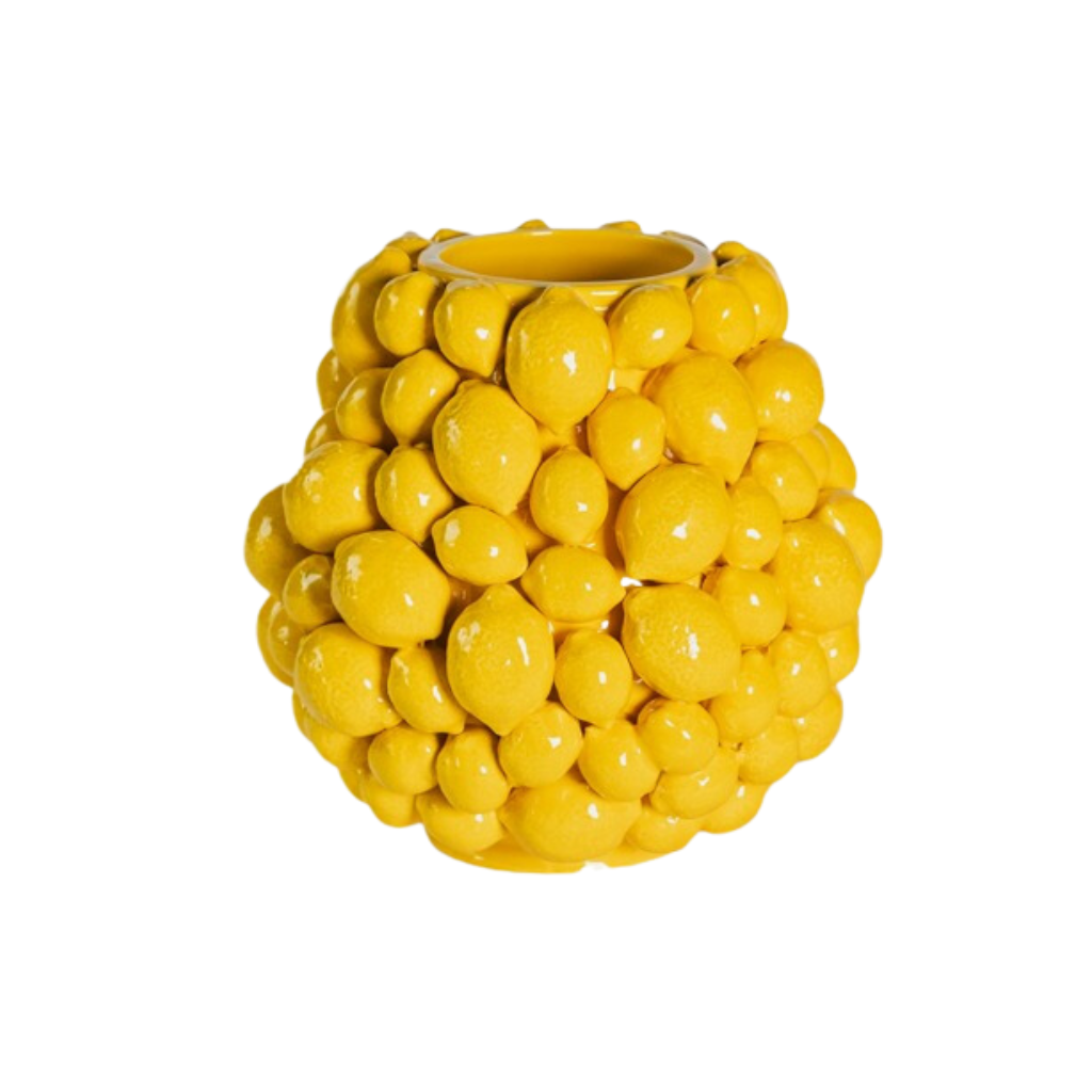 Des Pots Vaas citrusvrucht warmgeel 20 x 20 cm