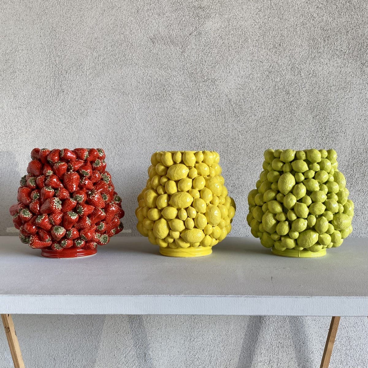 Des Pots Vaas aardbei 30 x 30 cm