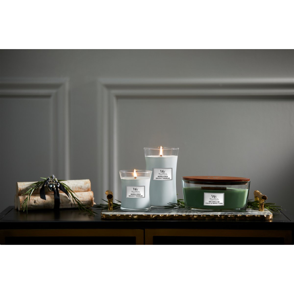 WoodWick Magnolia Birch Medium Candle