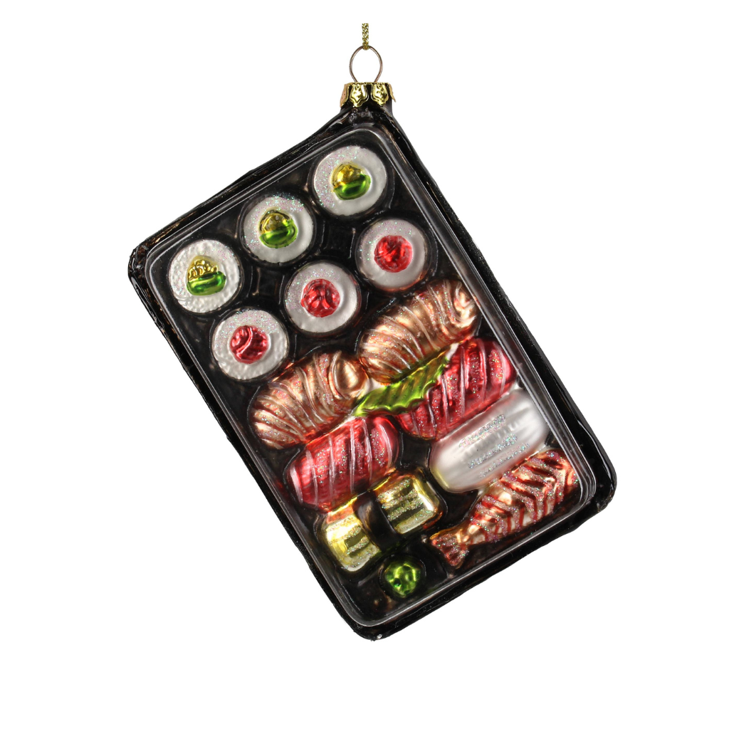 Kersthanger Sushi Box Glas Mix 12.7 cm