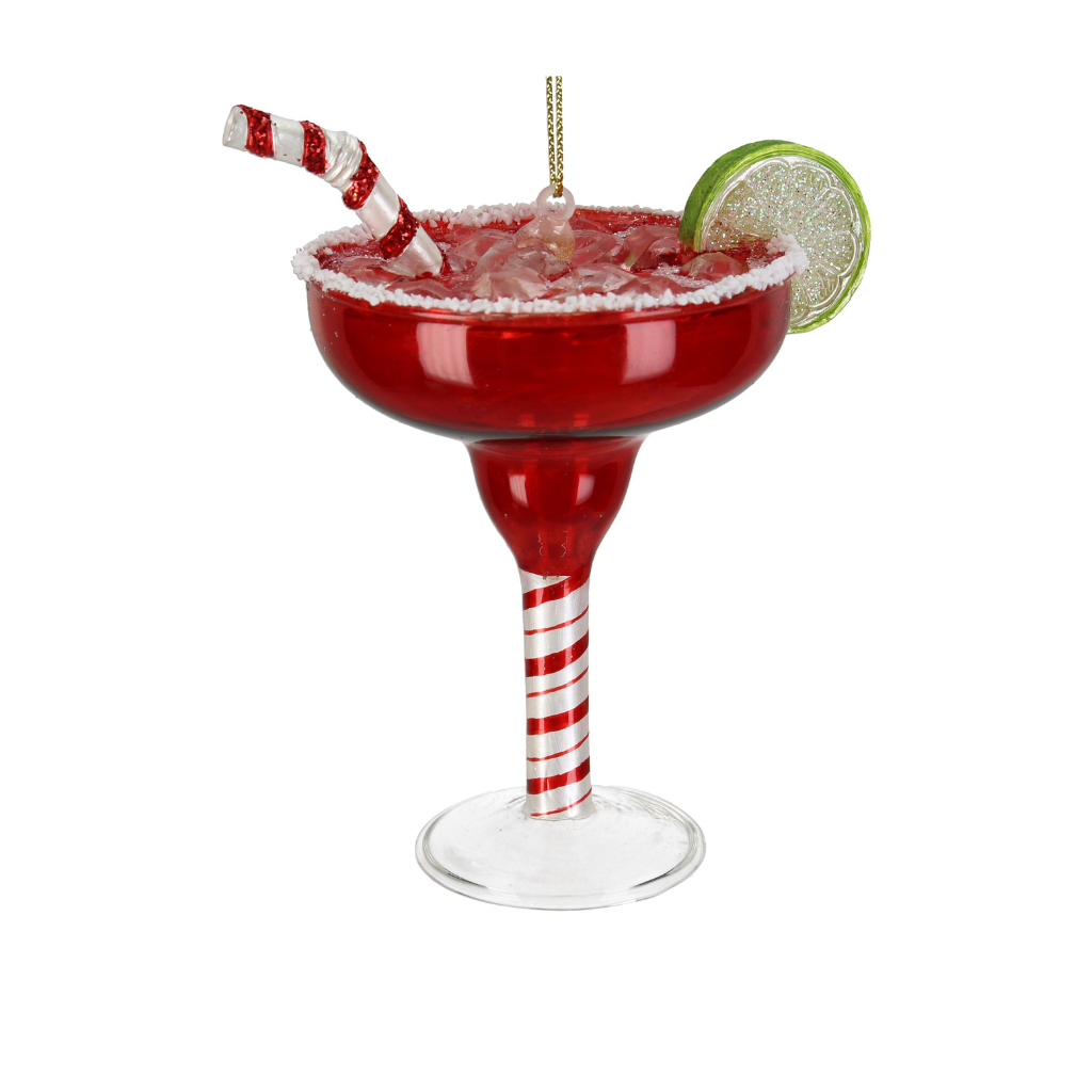 Kersthanger Cocktailglas Rood 12.7 cm