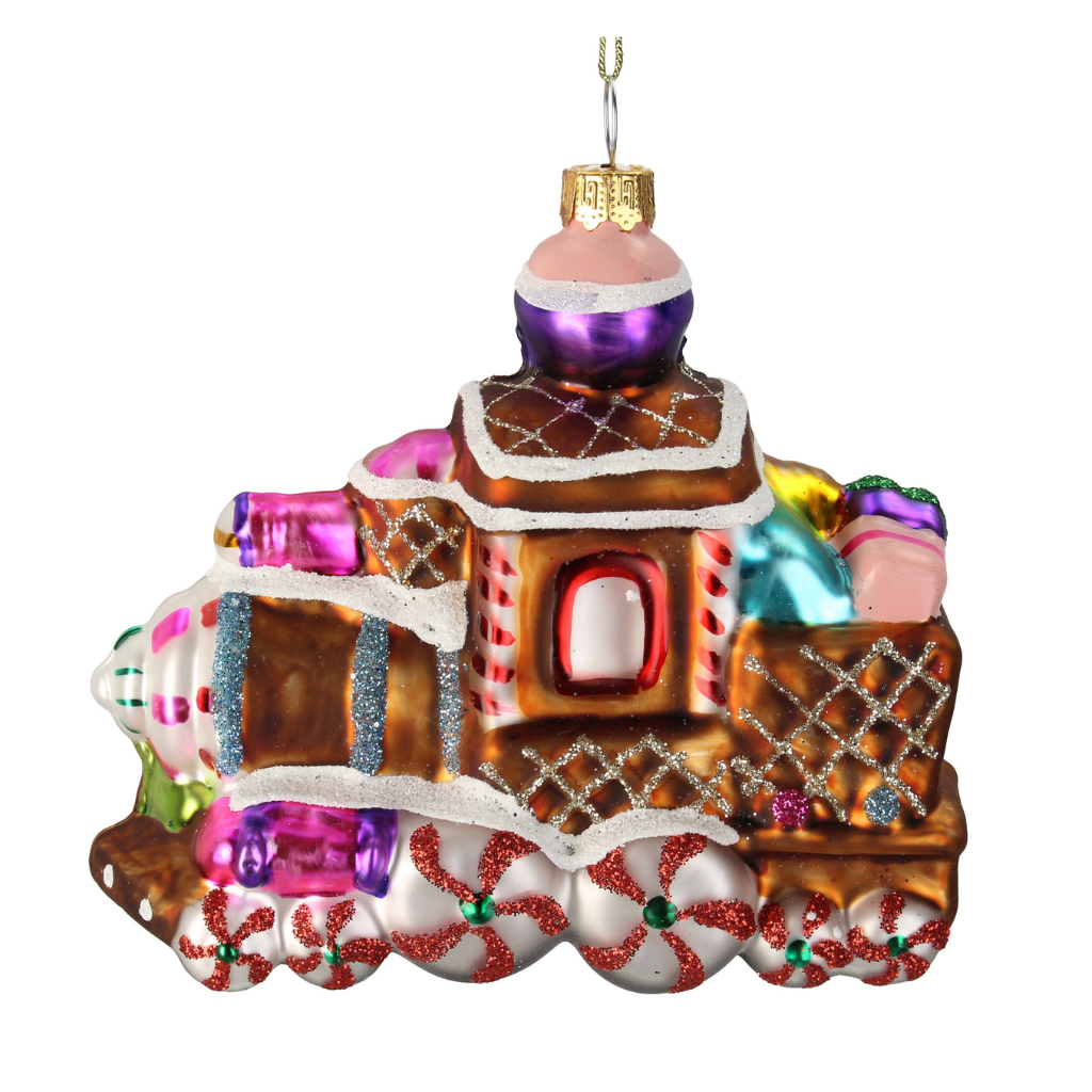 Kersthanger Candy Train Glas Mix 10.7 cm