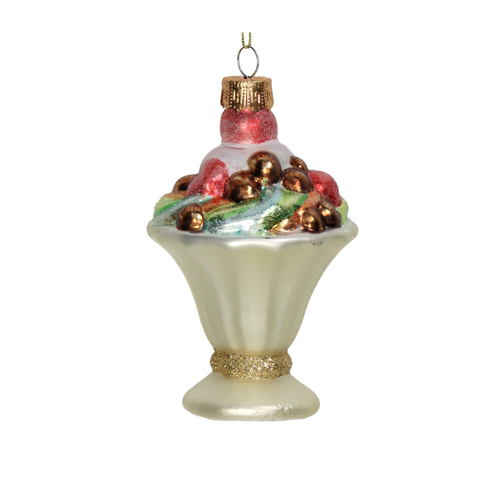 Kersthanger IJscoupe Glas Multi 11.5 cm