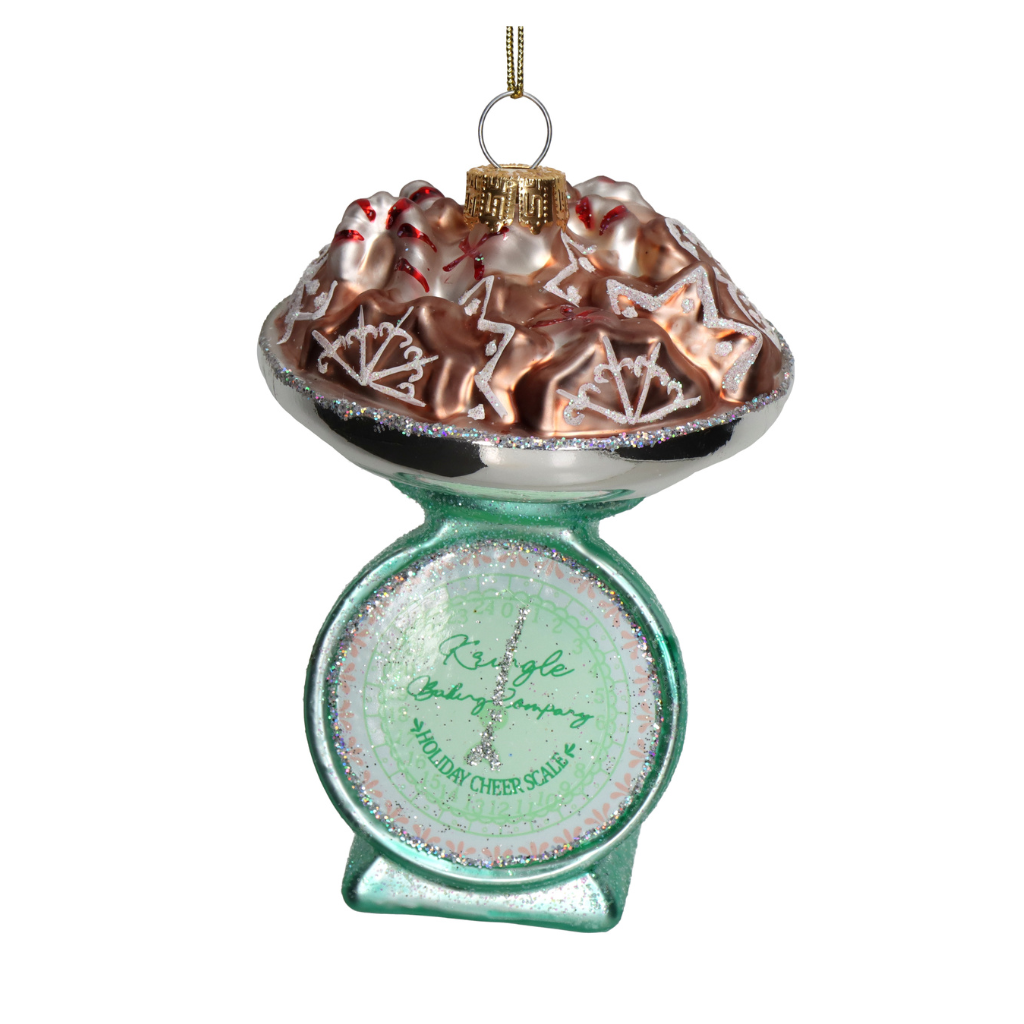 Kersthanger Schaaltjes Glas Groen 11 cm