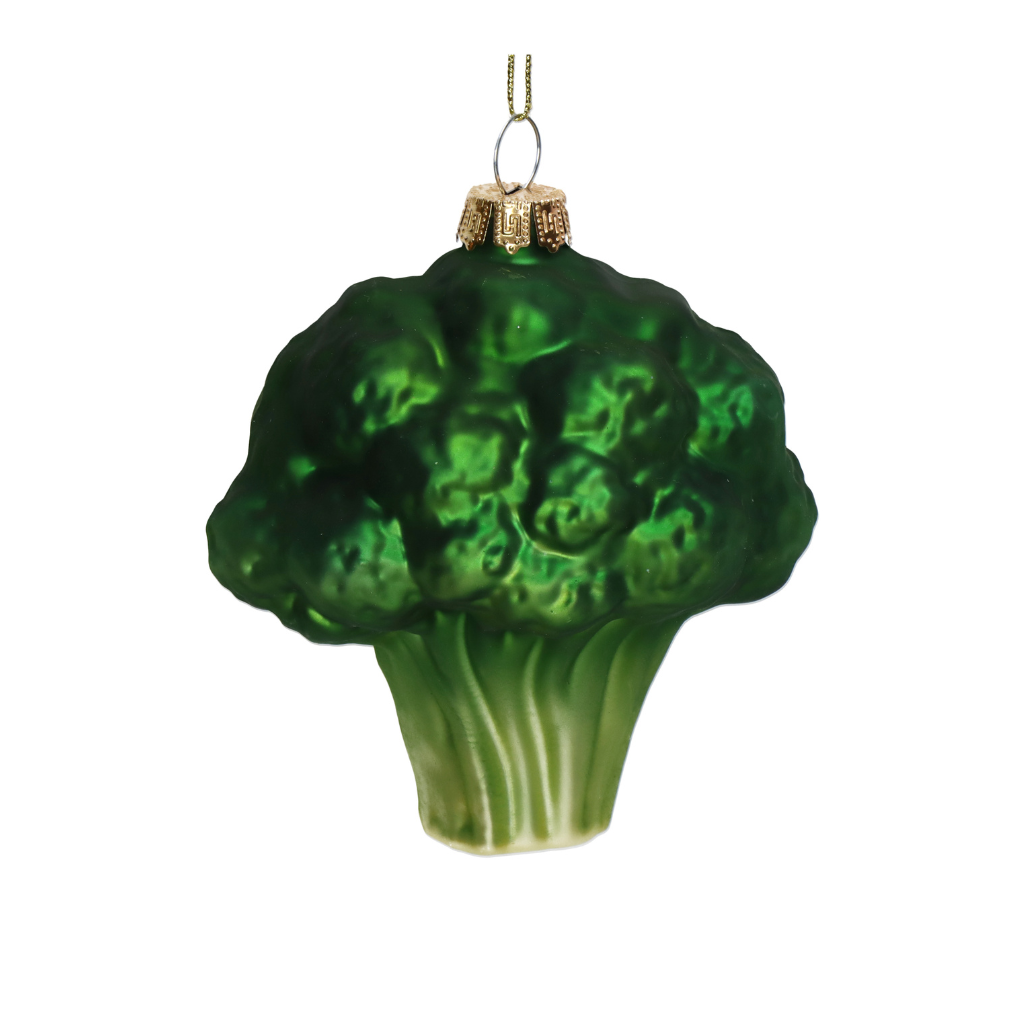 Kersthanger Broccoli Glas Groen 9.2 cm