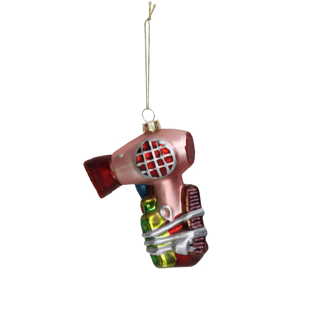 Kersthanger Haardroger Glas Multi 12.2 cm