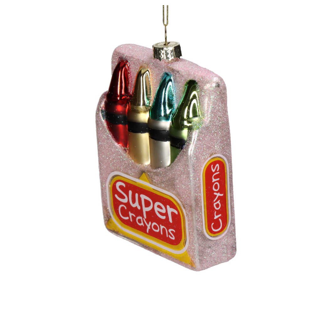 Kersthanger Kleurpotloden Glas Multi 10.8 cm