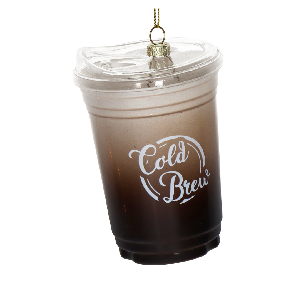 Kersthanger Cold Brew Koffie Glas Bruin 10.2 cm