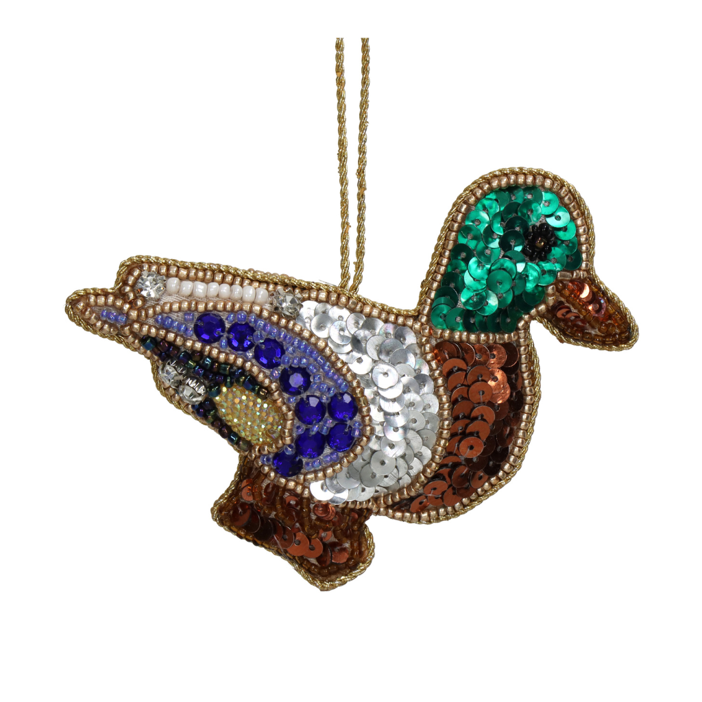 Kersthanger Eend Plastic Multi 9.5 cm