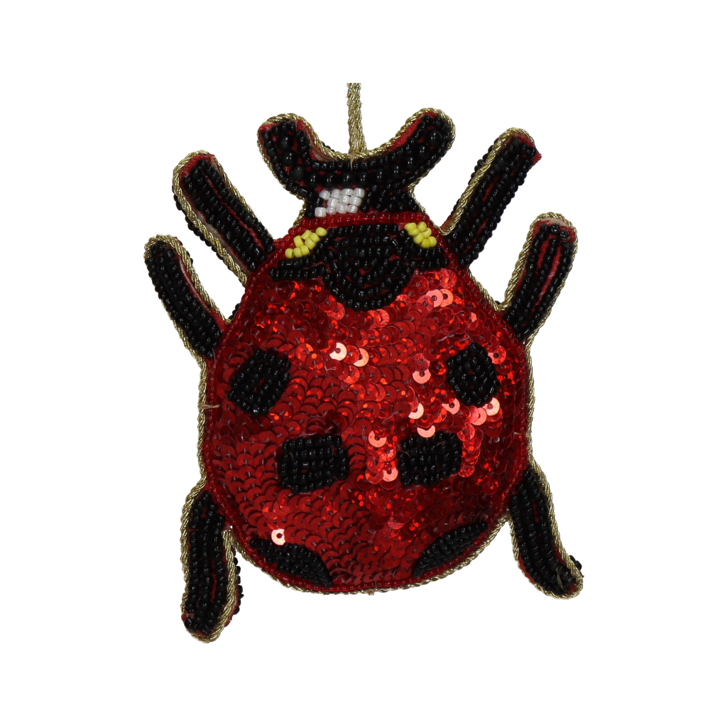 Kersthanger Lieveheersbeestje Plastic Rood 10.5 cm