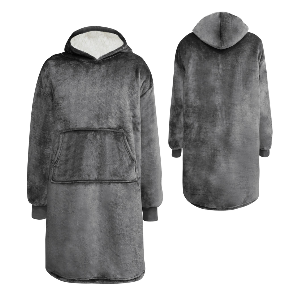 Dutch Decor Hoodie Sherry charcoal gray 170 x 110 cm