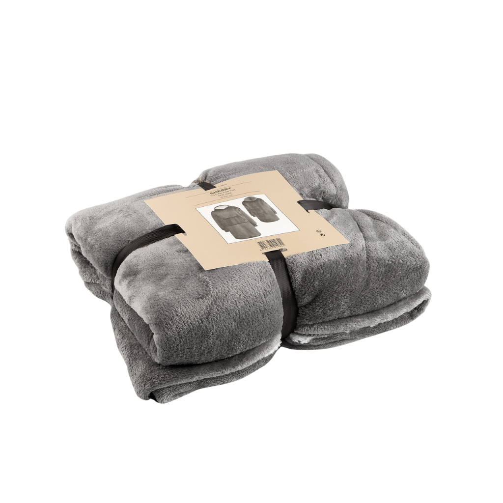 Dutch Decor Hoodie Sherry charcoal gray 170 x 110 cm
