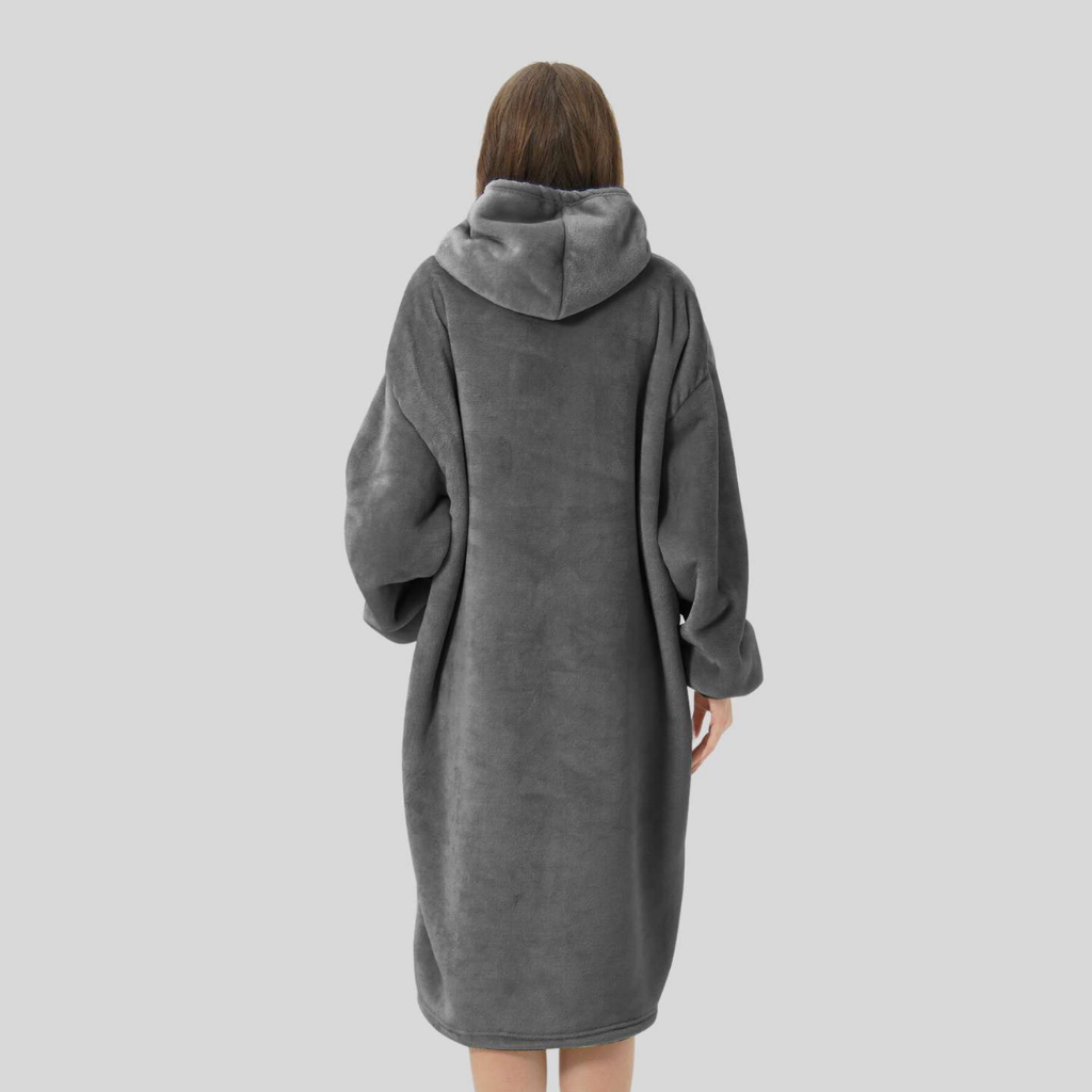 Dutch Decor Hoodie Sherry charcoal gray 170 x 110 cm