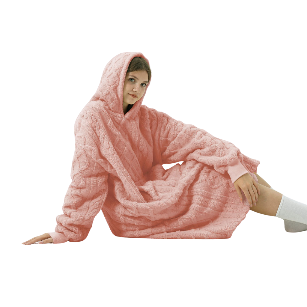 Dutch Decor Hoodie Sophie roze 170 x 110 cm
