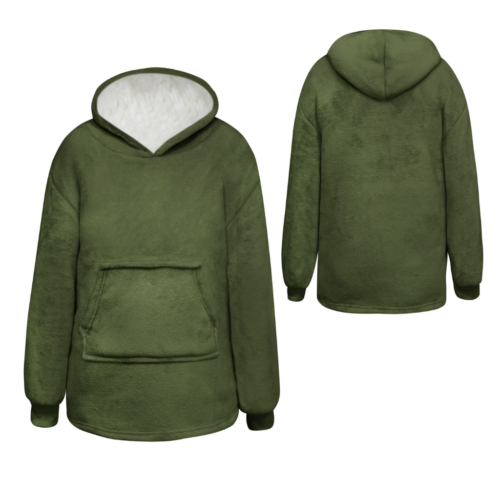 Junior Oversized Hoodie groen 50 x 70 cm