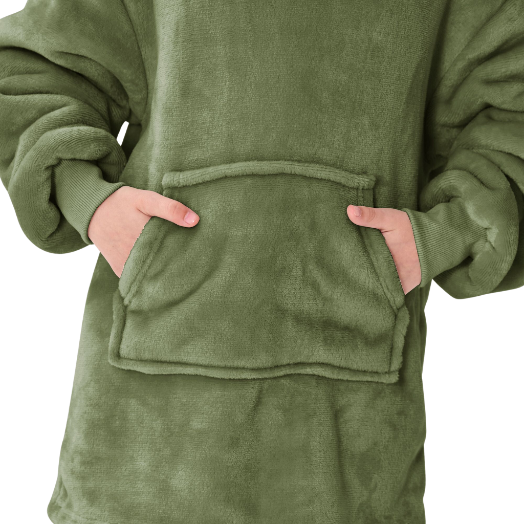 Junior Oversized Hoodie groen 50 x 70 cm