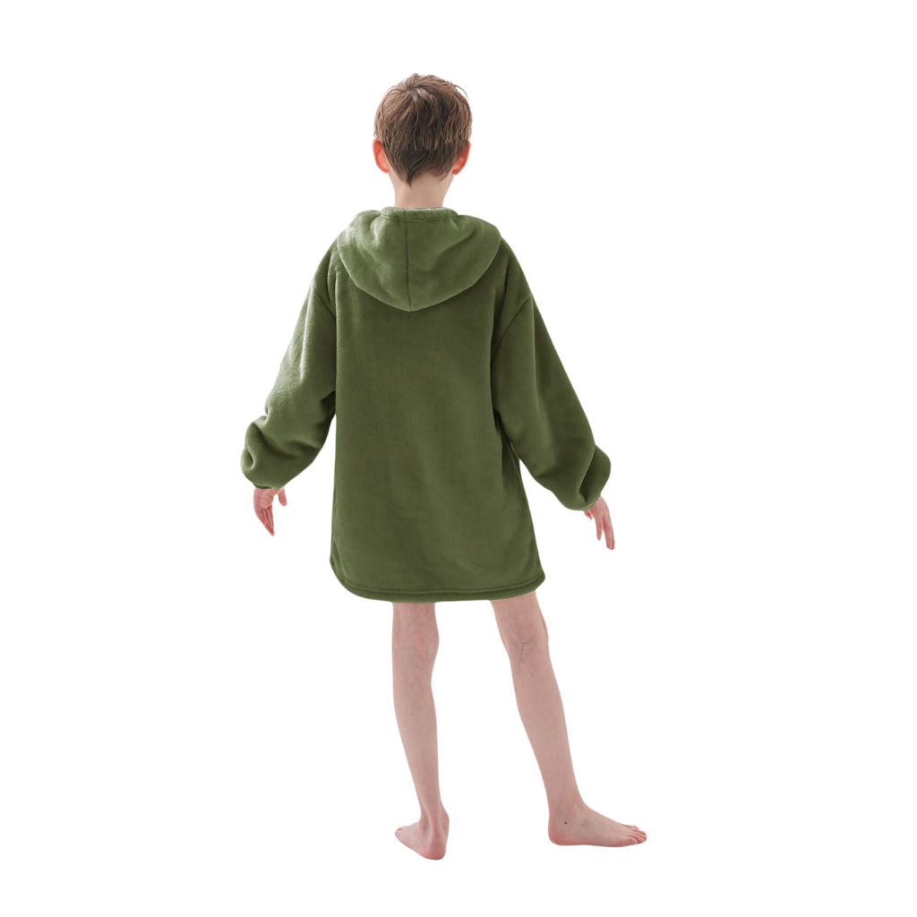 Junior Oversized Hoodie groen 50 x 70 cm