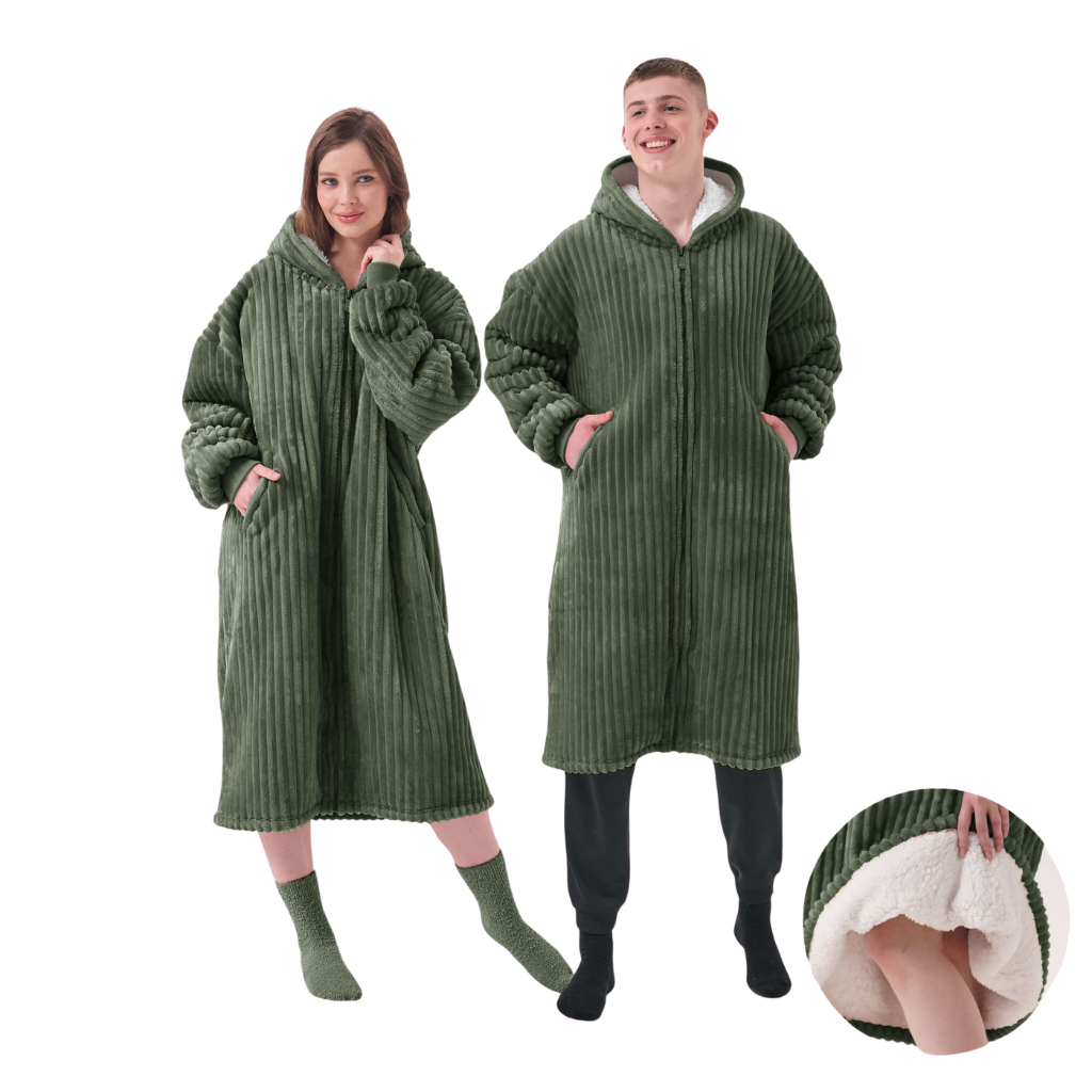 Dutch Decor Hoodie Jens green 110 x 70 cm