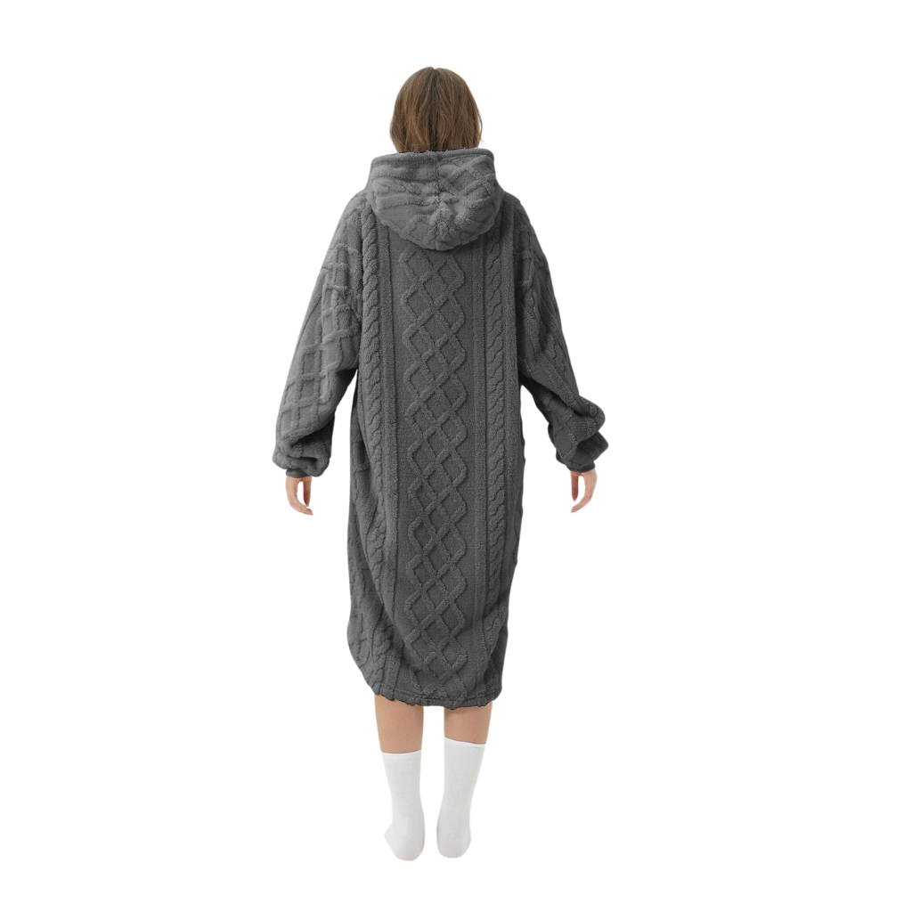 Dutch Decor Hoodie Sophie charcoal gray 170 x 110 cm