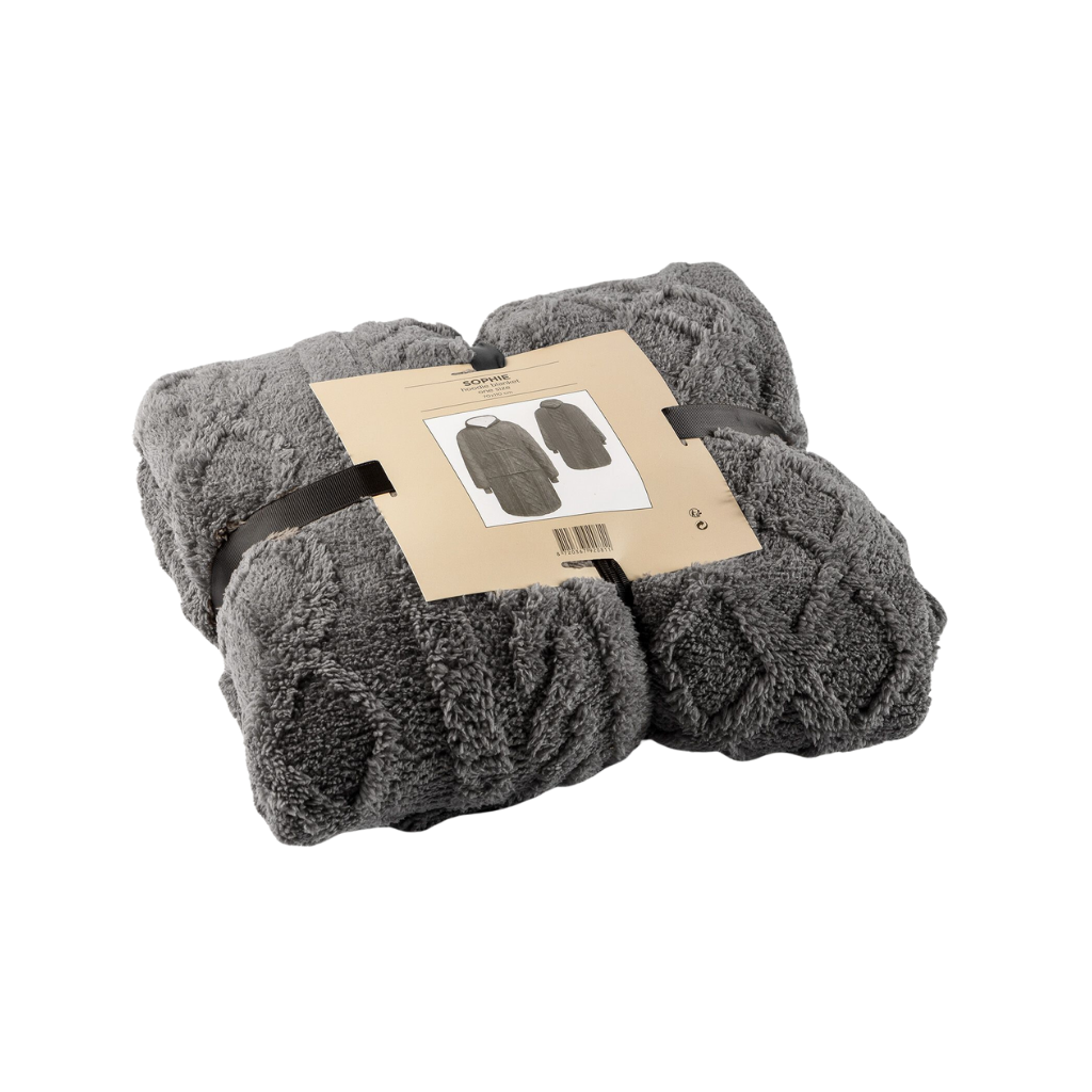 Dutch Decor Hoodie Sophie charcoal gray 170 x 110 cm