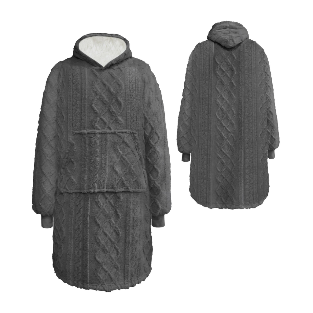 Dutch Decor Hoodie Sophie charcoal gray 170 x 110 cm