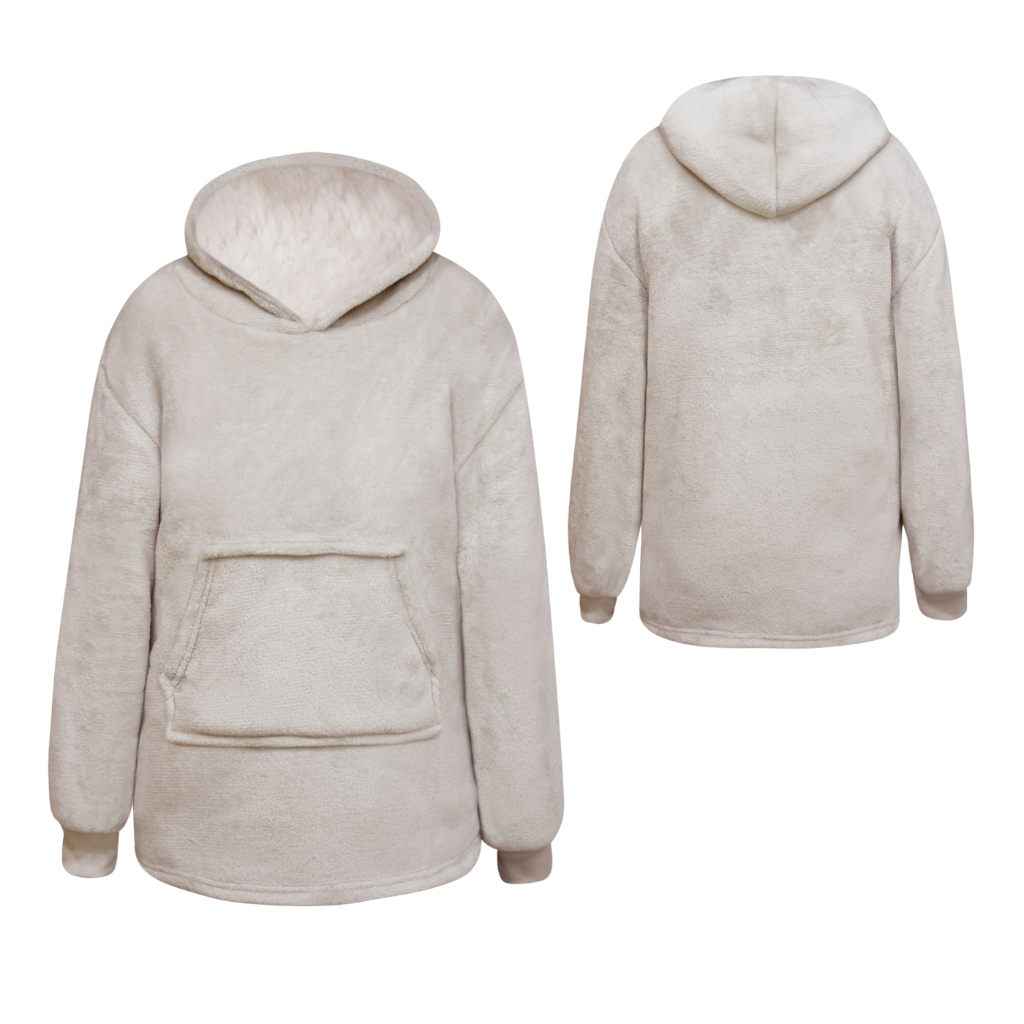 Junior Oversized Hoodie pumice stone 50 x 70 cm