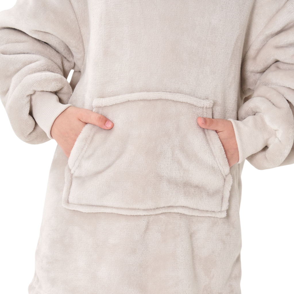 Junior Oversized Hoodie pumice stone 50 x 70 cm