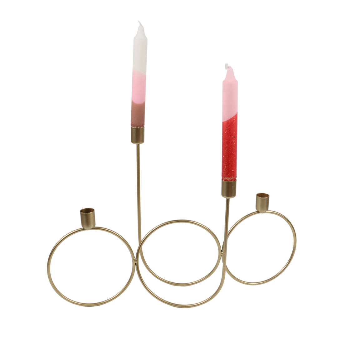 Kandelaar ringen goud 45 x 30 x 20 cm