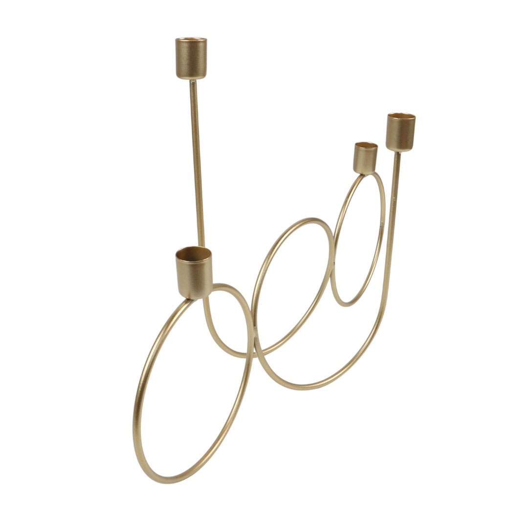 Kandelaar ringen goud 45 x 30 x 20 cm