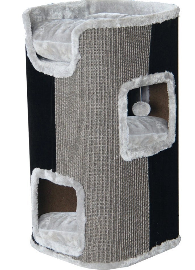 Krab/Klimmeubel 2 Gaats Grijs/Zwart 75cm