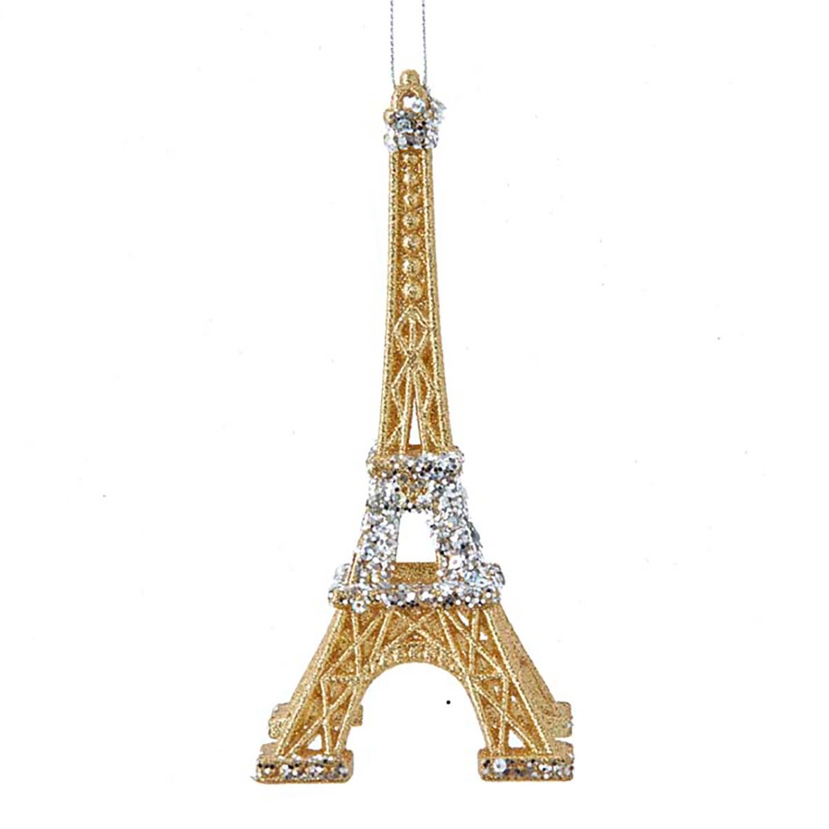 Kurt Adler kersthanger Gold, Silver Eiffel Tower