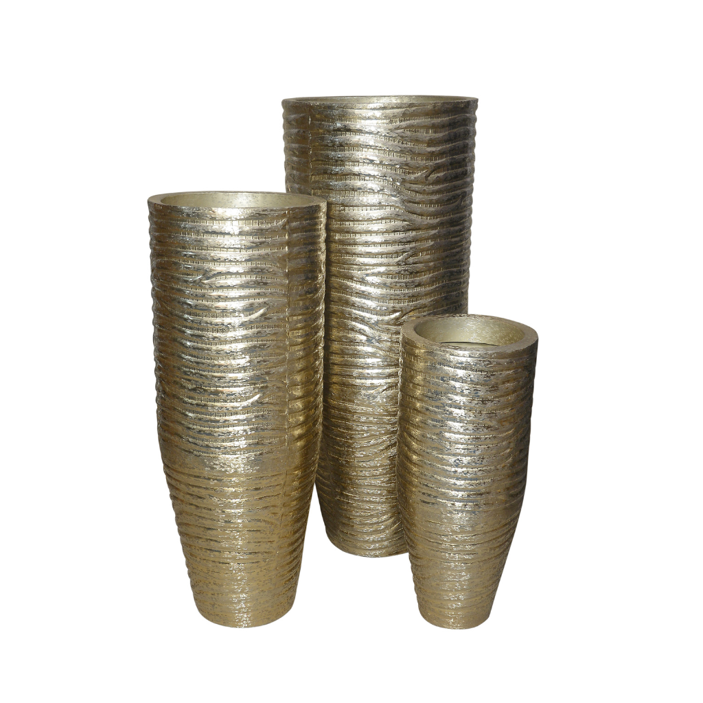Vaas aluminium brush gold 43 x 105 cm
