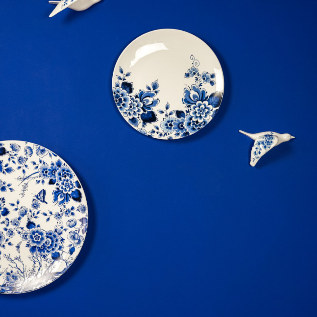 Heinen Delfts Blauw Wandvogel Delfts blauw 2