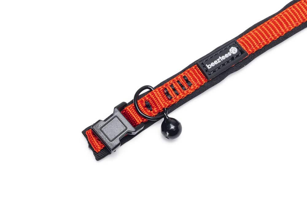 Beeztees kattenhalsband Parinca rood 25-30 x 1 cm