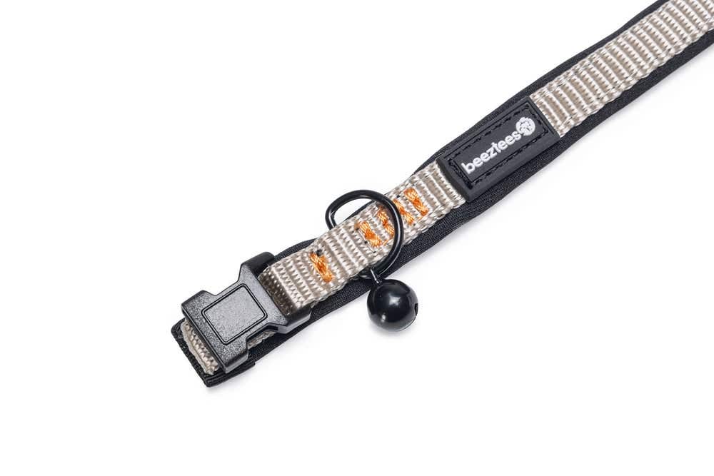 Beeztees kattenhalsband Parinca grijs 25-30 x 1 cm