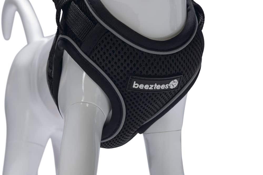 Beeztees kattentuigje met lijn Parinca zwart S/M 23-28 cm