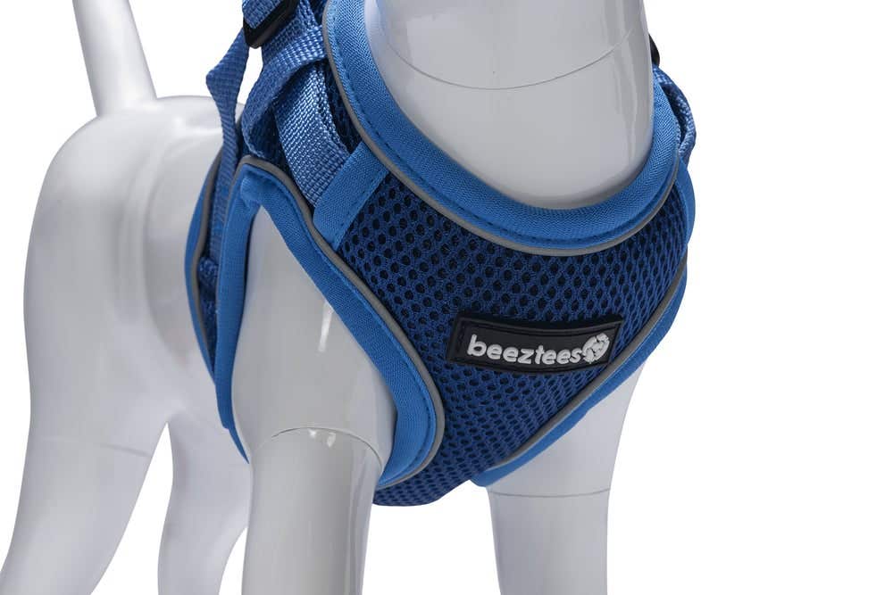 Beeztees kattentuigje met lijn Parinca blauw M/L 26-31 cm