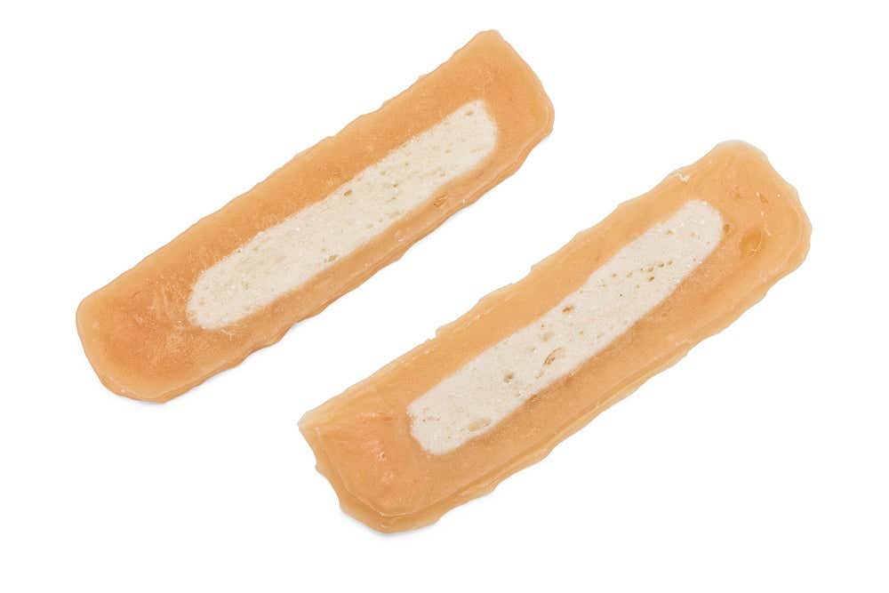 Beeztees hondensnack kipfilets strips met vis 400 gr