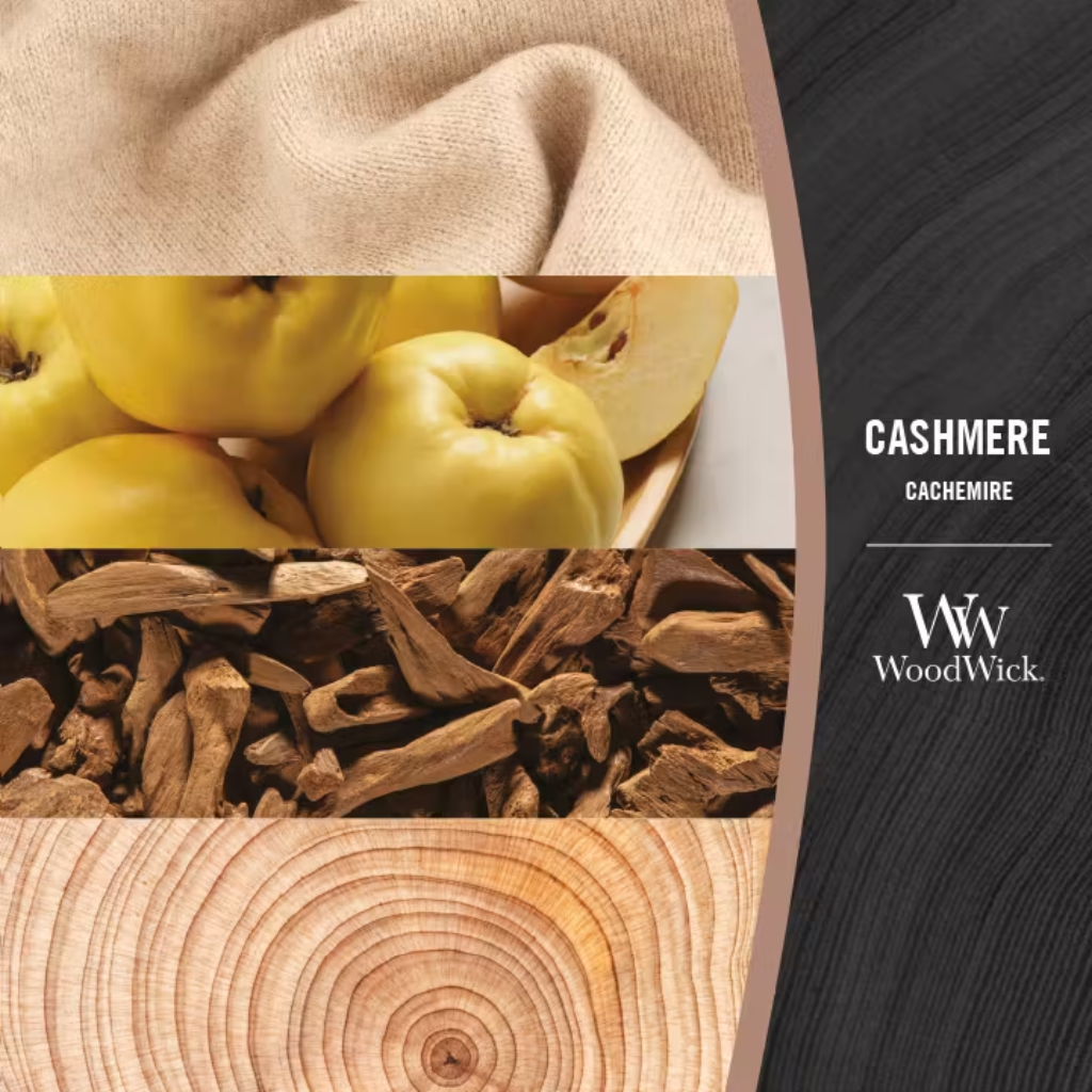 WoodWick Cashmere Ellipse Candle