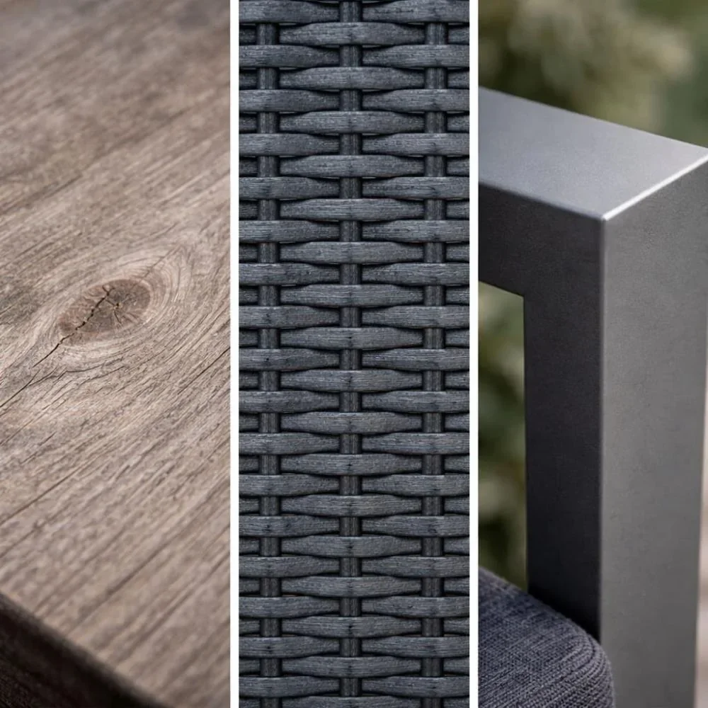 Hout versus wicker versus aluminium tuinmeubelen