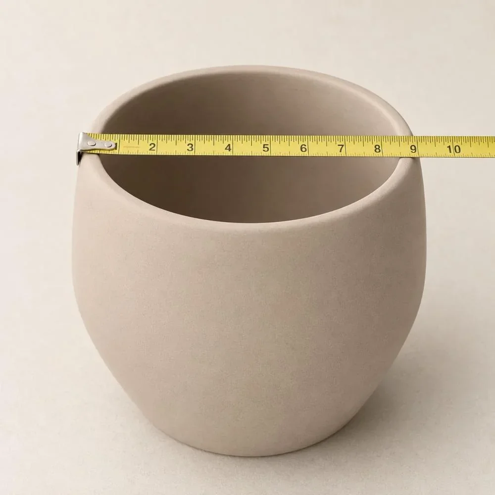 potmaat meten aan de bovenkant van een pot