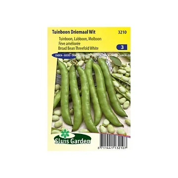 Tuinboon Driemaal Wit 90g