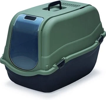Beeztees Kattenbak Maxi Eco Romeo Groen Zwart 65 x 44 x 46 cm